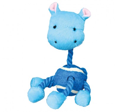 Игрушка для собак Trixie Звери на канате с теннисным мячом 16см 3612