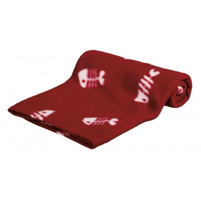 Килимок для кішок Trixie Beany, фліс, бордовий 100х70см 37193