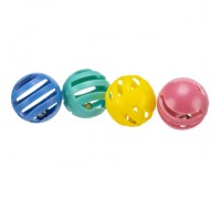 Іграшка для кішок Trixie Set of Toy Balls Набір м'ячів з дзвіночком 4шт/4см 4521