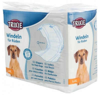 Памперси для кобелів Trixie L-XL: 60-80 см (12шт) 23643
