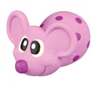 Игрушка для собак Trixie Мышка латекс яркая в горошек 8см 35170