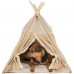 Лежак-вігвам для собак та кішок Trixie Tipi Boho, бежевий 55х65х55см 38211