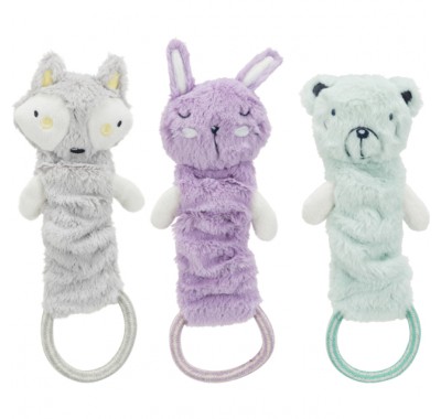  Trixie Junior Dangling Toy плюш, що шарудить з кільцем 33см 36179
