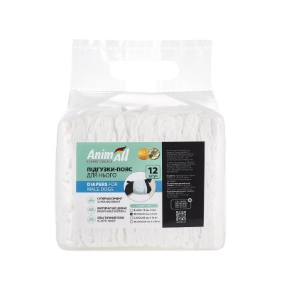 Памперси для кобелів AnimAll M, 35-50 см, 3109