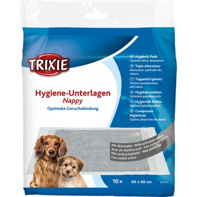 Пелюшки для собак Trixie з активованим вугіллям 60х60см (10шт), 23372