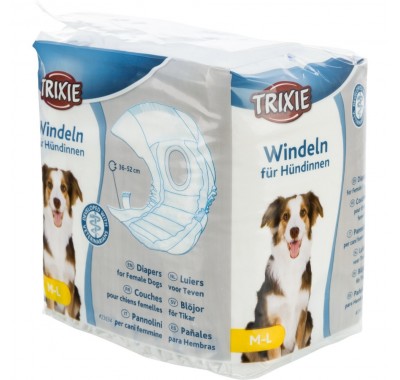 Памперси для собак Trixie M-L: 36-52 см (12шт) 23634