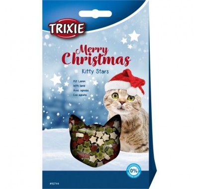 Різдвяні ласощі для кішок Trixie Christmas Kitty Stars з ягнятком 140г 92744