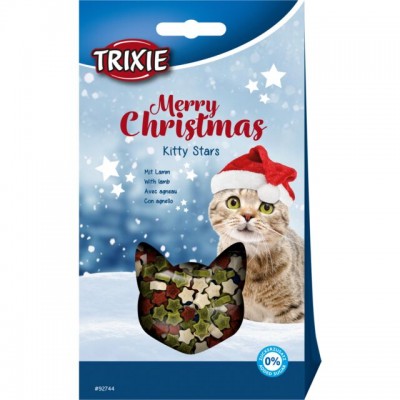 Різдвяні ласощі для кішок Trixie Christmas Kitty Stars з ягнятком 140г 92744