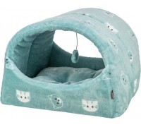 Лежак-печера для кішок Trixie Mimi, блакитний 42х35х35см 368481