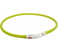 Нашийник Trixie світиться з USB силікон зелений XS-XL 70cм/10мм 12648