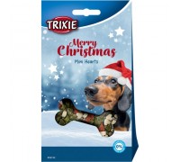 Різдвяні ласощі для собак Trixie Christmas Mini Hearts з куркою 140г 92742