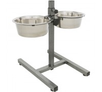 Підставка з мисками для собак Trixie 1,8л +2 миски/ø21см (висота 40 см) 24921