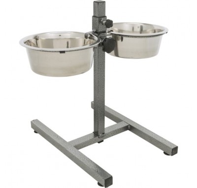 Підставка з мисками для собак Trixie 1,8л +2 миски/ø21см (висота 40 см) 24921