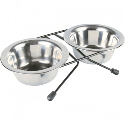 Підставка з мисками для собак та кішок Trixie 0,2л +2 миски/ø11см 24830