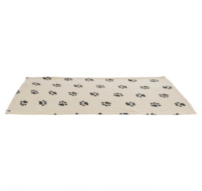 Підстилка Trixie Beany Blanket фліс бежевий з лапками 100х70см 37191