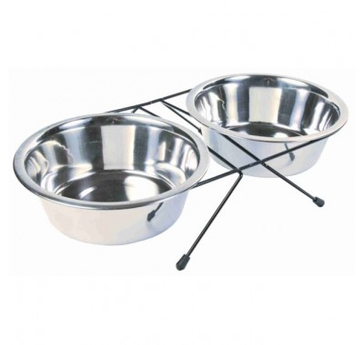 Підставка з мисками для собак Trixie 1,8л +2 миски/ø21см 24833