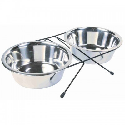 Підставка з мисками для собак Trixie 1,8л +2 миски/ø21см 24833
