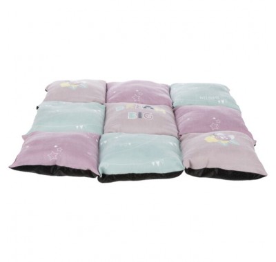 Матрац для собак Trixie Patchwork 60х60см бузковий/м'ятний/рожевий 37073