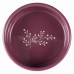 Миска керамічна для собак Trixie 0,3л/12см з гілочками біла/ягідна. 25123
