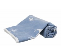 Килимок-покривало для собак Trixie Anchor 150×100см синій/білий 37103
