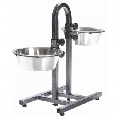 Стійка з мисками для собак Trixie 2,8л +2 миски/ø24см (висота 43 см) 2497