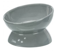 Миска керамічна для кішок Trixie 0,35л/17см, сіра 24805