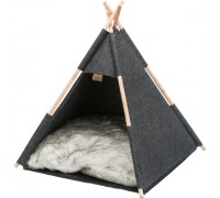 Лежак-вігвам для котів та собак Trixie Tipi (повсть), антрацит 55х65х55см 36275