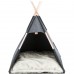 Лежак-вігвам для котів та собак Trixie Tipi (повсть), антрацит 55х65х55см 36275