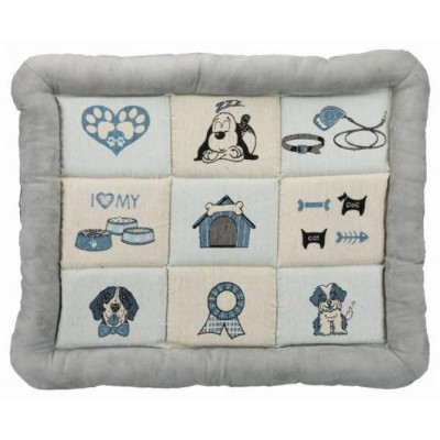Лежак для собак Trixie Patchwork 75х60см, сірий 37140