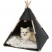 Лежак-вігвам для котів та собак Trixie Tipi (повсть), антрацит 55х65х55см 36275