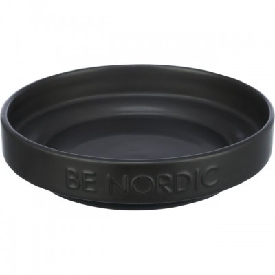 Миска керамічна для котів та собак Trixie BE NORDIC 0,3л/ø16см, чорна 24522