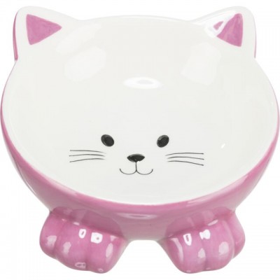 Миска керамічна Trixie для кішок, мордочка 0,15л/14см 24807