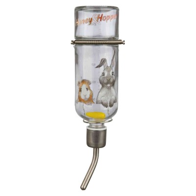 Поїлка Trixie Honey &amp; Hopper для гризунів, автоматична, 250 мл (скло) 60446