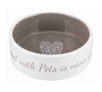 Миска керамічна для собак Trixie Pets Home 0,3л/12см кремова/бежева 25053