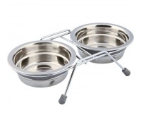 Підставка з мисками для собак та кішок Trixie 0,25л +2 миски/ø11см 25230