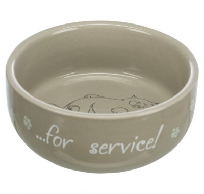 Миска керамическая для кошек Trixie Thanks for Service 0,3л/11см 24793