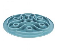 Миска-килимок Trixie Slow Feeding силіконова для повільного годування 28см, синій 25037