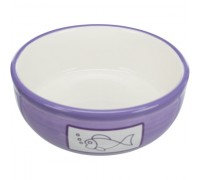 Миска керамічна Trixie для кішок з рибкою 0,35л/13см 24658