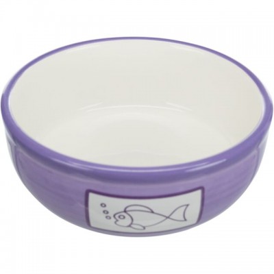 Миска керамічна Trixie для кішок з рибкою 0,35л/13см 24658