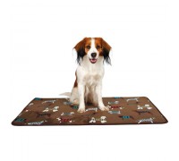 Килимок для собак Trixie FunDogs, коричневий із собачками 90х68см 37124