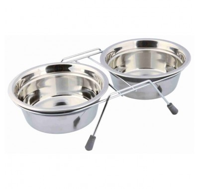 Підставка з мисками для собак Trixie 0,9л +2 миски/ø16см 24832