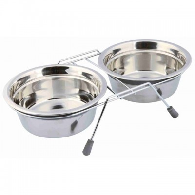 Підставка з мисками для собак Trixie 0,9л +2 миски/ø16см 24832