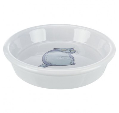 Миска керамічна для кішок Trixie з малюнком 0,25л/13см 24652