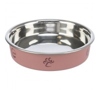 Миска нековзна метал для коротконосих котів Trixie 0,25л/13см 25275