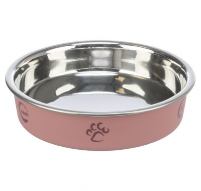 Миска нековзна метал для коротконосих котів Trixie 0,25л/13см 25275