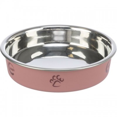 Миска нековзна метал для коротконосих котів Trixie 0,25л/13см 25275
