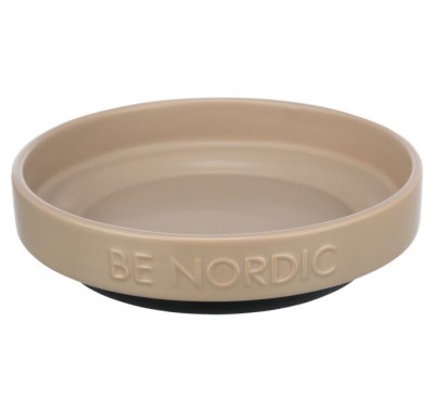 Миска керамічна для котів та собак Trixie BE NORDIC 0,3л/ø16см, сіро-коричнева 24525