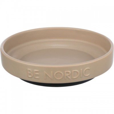 Миска керамічна для котів та собак Trixie BE NORDIC 0,3л/ø16см, сіро-коричнева 24525