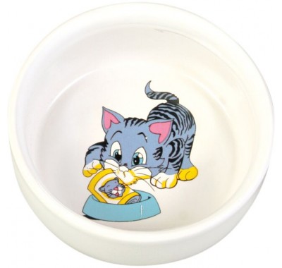 Миска керамічна для кішок Trixie 0,3л/11см 4009