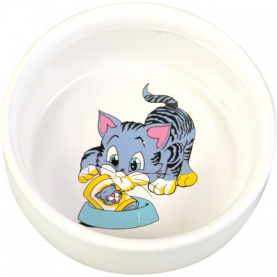 Миска керамічна для кішок Trixie 0,3л/11см 4009